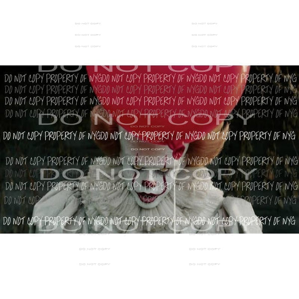 Halloween Horror Movie clown IT # 24 Sublimation transfers Heat Transfer