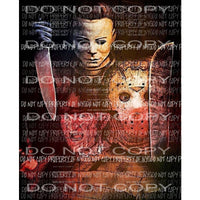 Halloween Horror Movie Freddie Mike Myers Sublimation transfers Heat Transfer