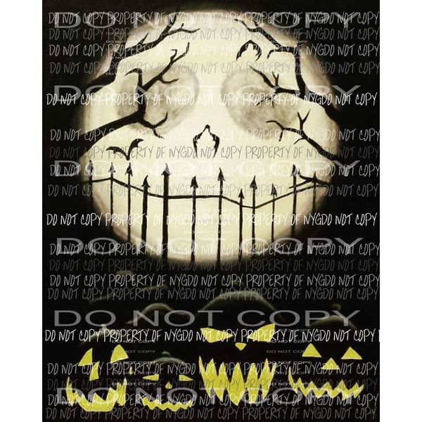 Halloween Movie Nightmare Before Christmas # 21 Sublimation transfers Heat Transfer