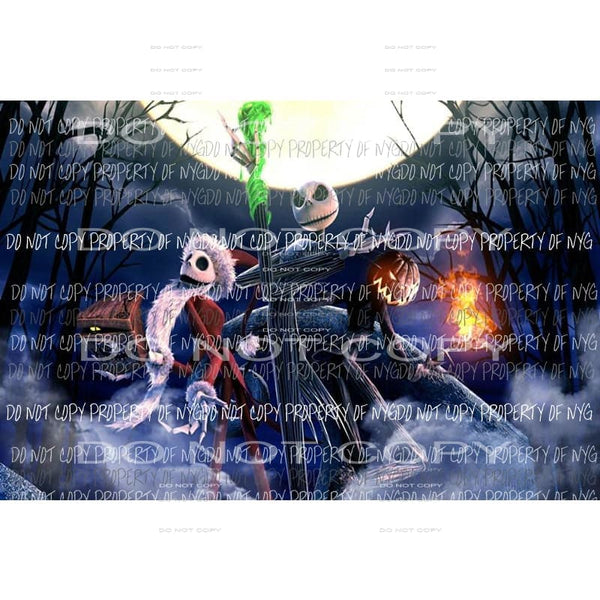Halloween Movie Nightmare Before Christmas # 23 Sublimation transfers Heat Transfer