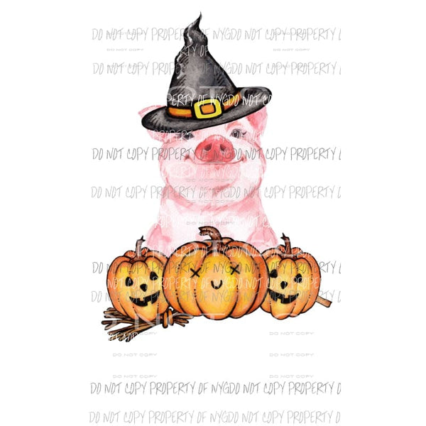 Halloween Piggy Sublimation transfers Heat Transfer