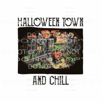 Halloween Town And Chill Movie Night Scene #19 Sublimation 
