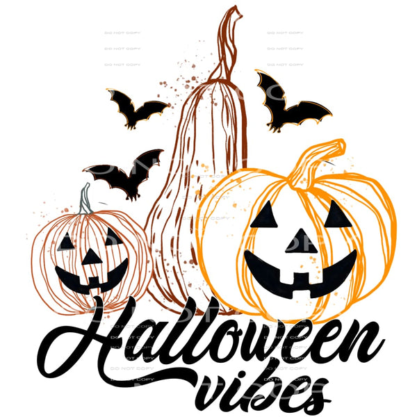 halloween vibes #7192 Sublimation transfers - Heat Transfer