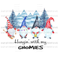 Hangin with my Gnomies with trees # 2 Sublimation transfers Heat Transfer