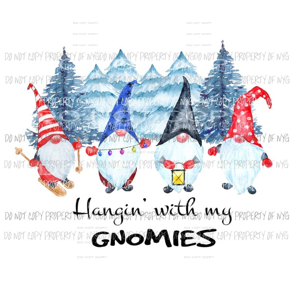 Hangin with my Gnomies with trees # 2 Sublimation transfers Heat Transfer
