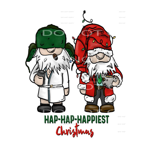 Hap Hap Happiest Christmas Gnomes vacation Sublimation 