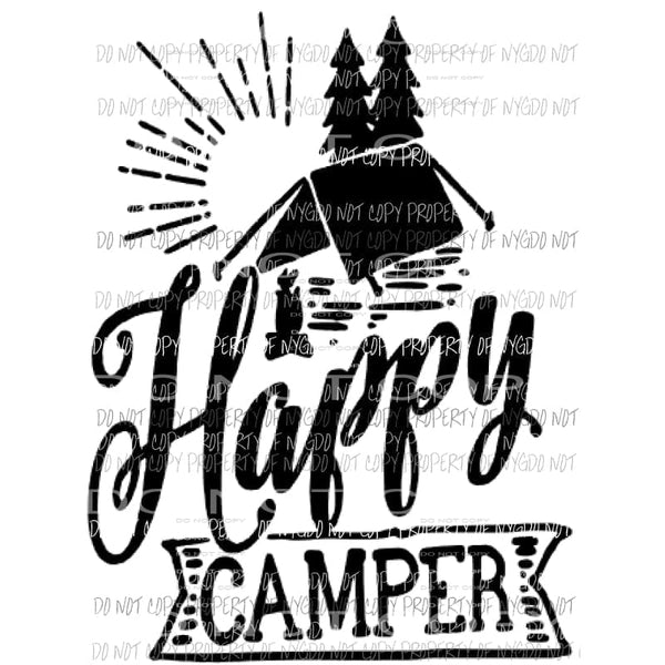 Happy camper 6 Sublimation transfers Heat Transfer