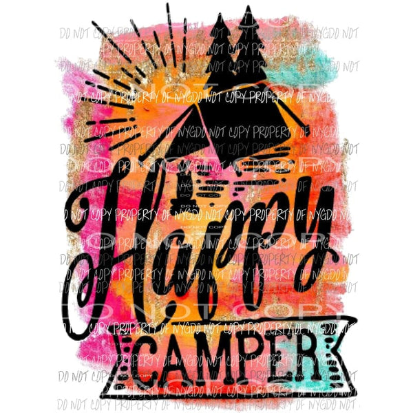 Happy camper 7 Sublimation transfers Heat Transfer