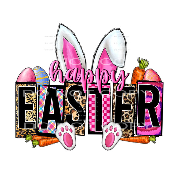 Happy Easter #4394 Sublimation transfers - Heat Transfer