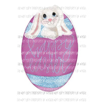 Happy Easter egg with bunny #3 Sublimation transfers Heat Transfer