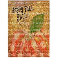 Happy Fall Painting 3 Sublimation transfers Heat Transfer