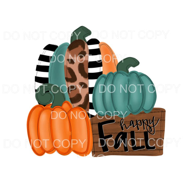 Happy Fall Pumpkins # 170 Sublimation transfers - Heat 