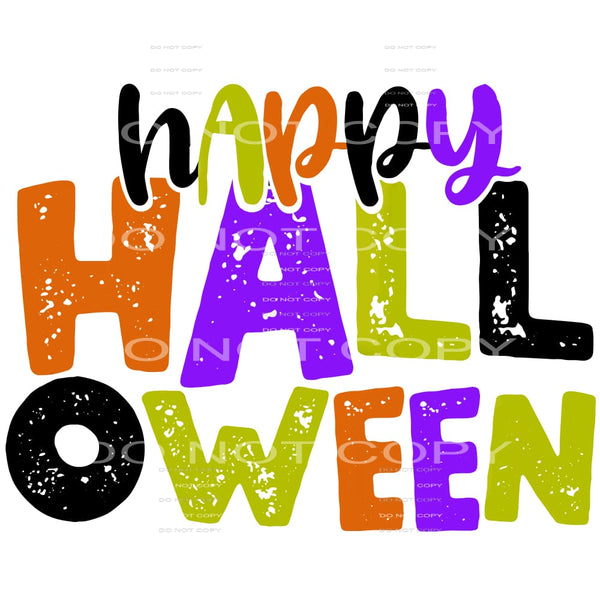 happy halloween #7623 Sublimation transfers - Heat Transfer