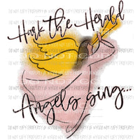 Hark The Herald Angels sing Sublimation transfers Heat Transfer