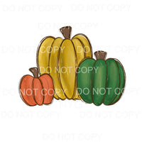 Harvest Pumpkins Fall Colors #1319 Sublimation transfers - 