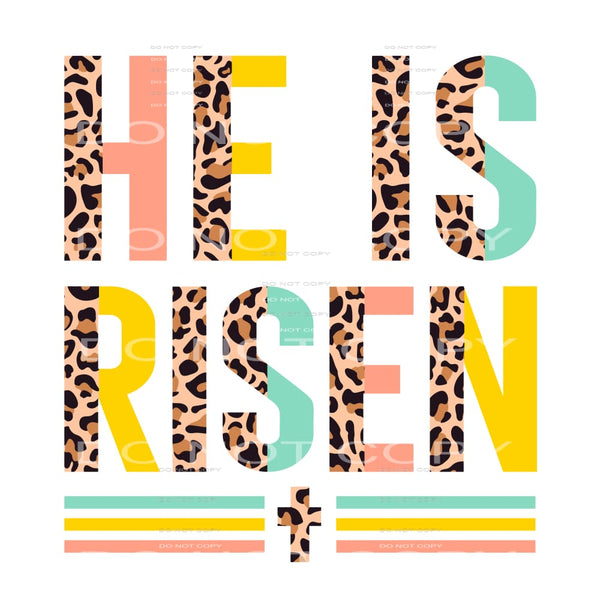 he is risen #4267 Sublimation transfers - Heat Transfer