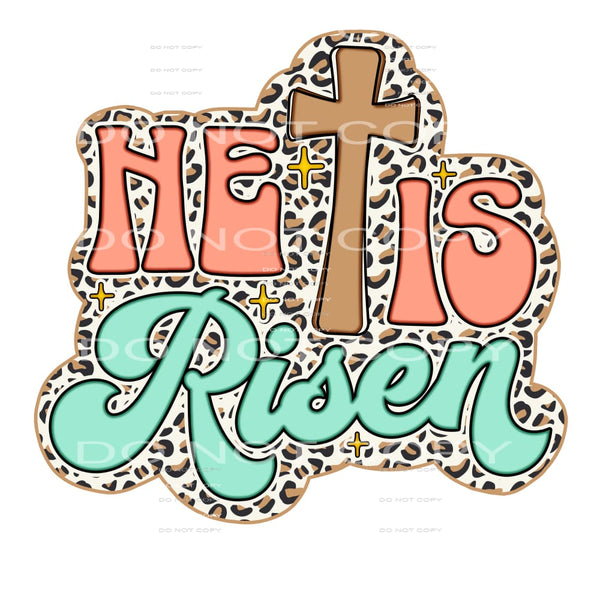 he is risen #4268 Sublimation transfers - Heat Transfer
