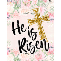 he is risen #4834 Sublimation transfers - Heat Transfer