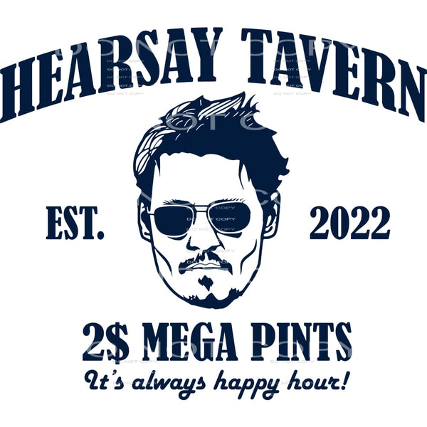 hearsay tavern Johnny Depp #6662 Sublimation transfers - 