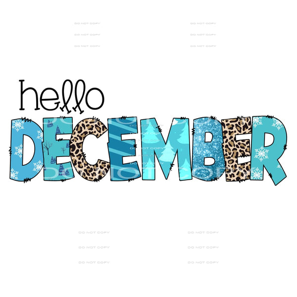 hello December #7431 Sublimation transfers - Heat Transfer