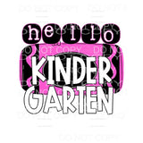 Hello PINK GRADES PRE K TO 5TH GRADE Sublimation transfers -