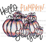 Hello Pumpkin Season Sublimation transfers Heat Transfer