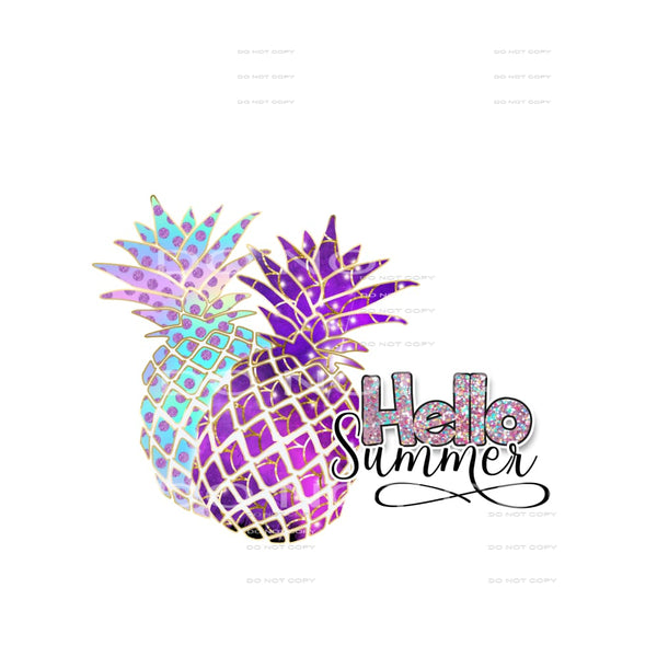 Hello Summer #4497 Sublimation transfers - Heat Transfer