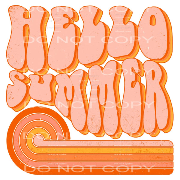hello summer #6524 Sublimation transfers - Heat Transfer