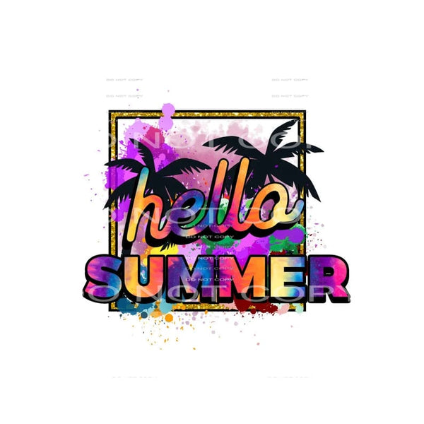 hello summer #6700 Sublimation transfers - Heat Transfer