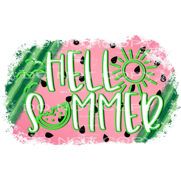 hello summer #7078 Sublimation transfers - Heat Transfer