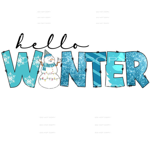 hello winter #7433 Sublimation transfers - Heat Transfer