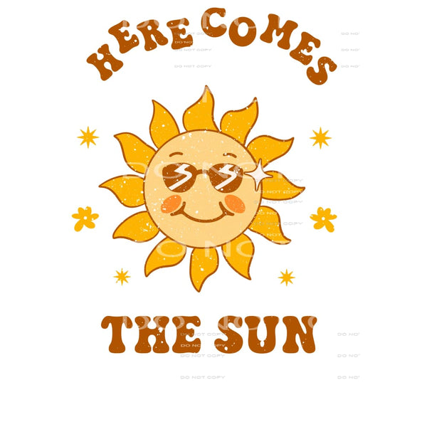 here comes the sun #5038 Sublimation transfers - Heat 