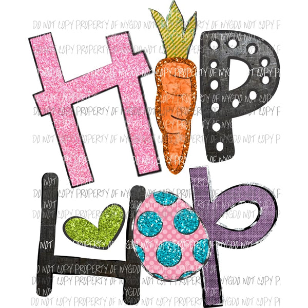 HIP HOP Sublimation transfers Easter Heat Transfer