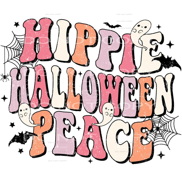 hippie halloween peace #8517 Sublimation transfers - Heat 
