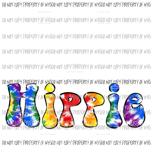 Hippie Tie Dye #1 Sublimation transfers Heat Transfer