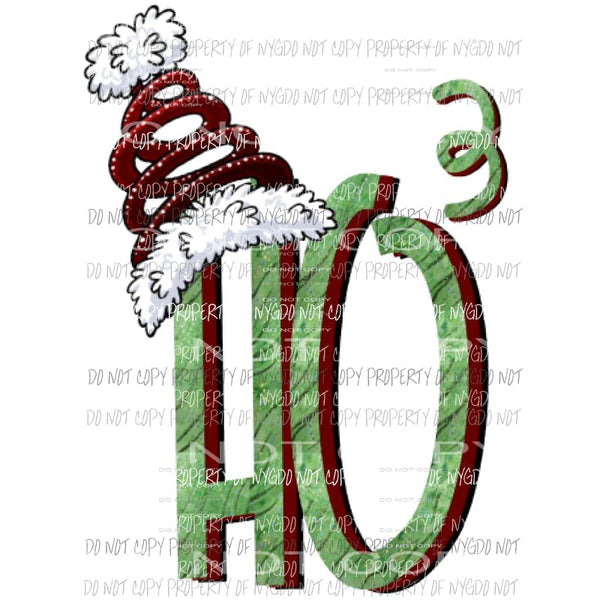 Ho 3 - 3 Christmas Sublimation transfers Heat Transfer