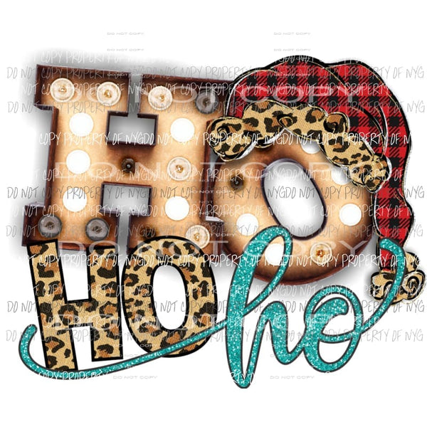 Ho Ho Ho Hat Sublimation transfers Heat Transfer