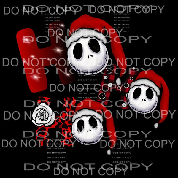 Ho Ho Ho Red Buffalo Plaid Leopard Nightmare Before 