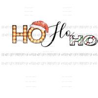 Ho Ho Ho sublimation transfers Heat Transfer