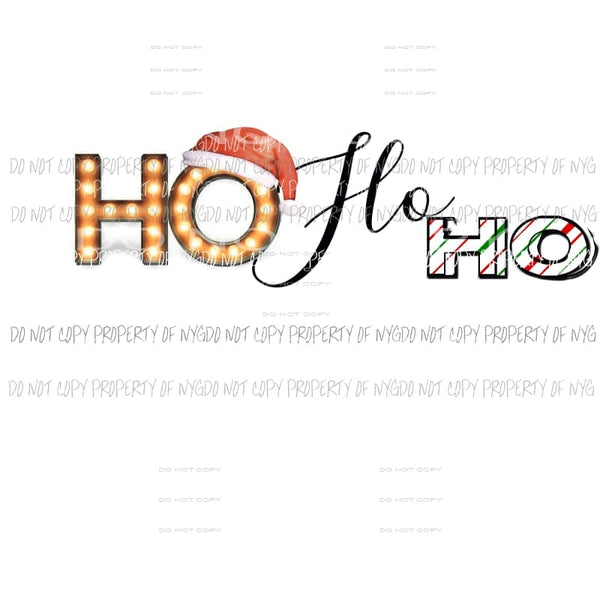 Ho Ho Ho sublimation transfers Heat Transfer