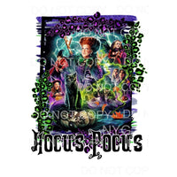 Hocus Pocus # 25 Sanderson Sisters Sublimation transfers - 