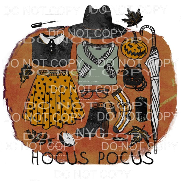 Hocus Pocus Clothing Collage #3 Sublimation transfers - Heat