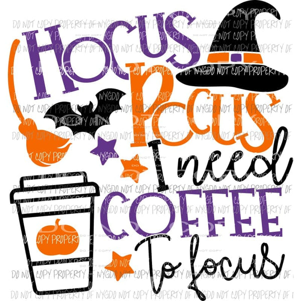 hocus pocus coffee Sublimation transfers Heat Transfer