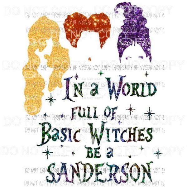Hocus pocus be a sanderson Sublimation transfers Heat Transfer
