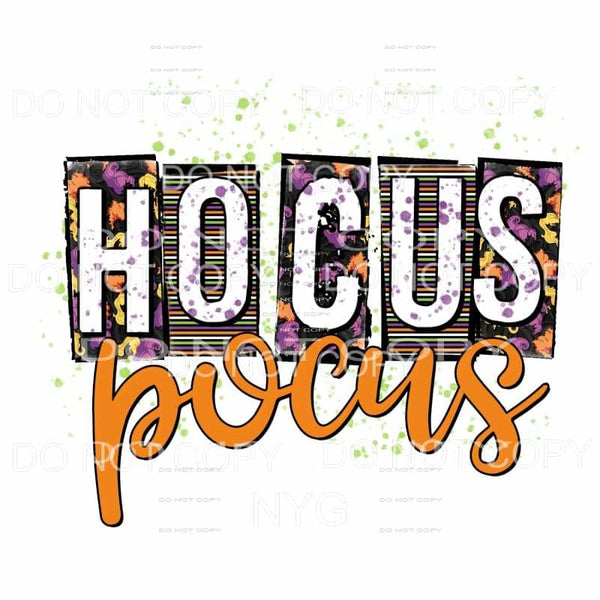 Hocus Pocus Purple Orange Green Stripes Blocks Green 