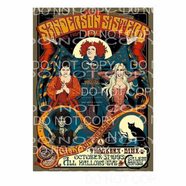 Hocus Pocus Sanderson sisters # 601 Sublimation transfers - 