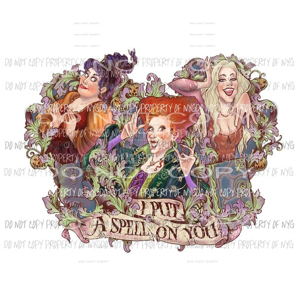 hocus pocus spell Sublimation transfers Heat Transfer
