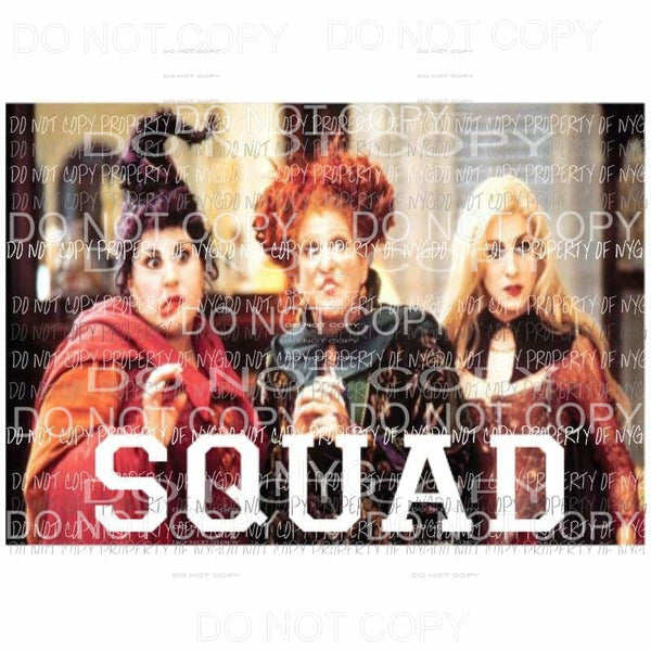 Hocus pocus squad color Sublimation transfers Heat Transfer