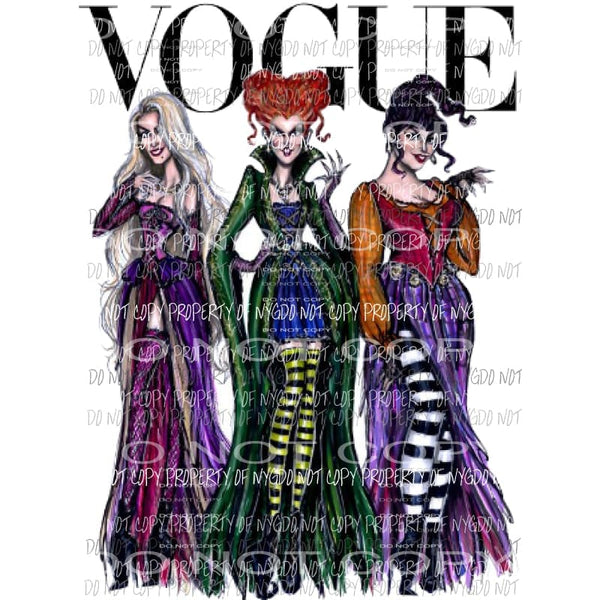 Hocus Pocus VOGUE Sublimation transfers Heat Transfer