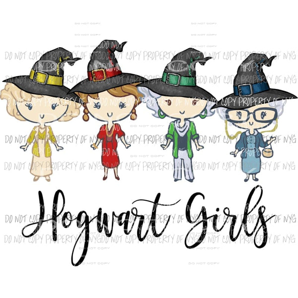Hogwarts Girls Sublimation transfers Heat Transfer